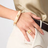 Julie Vos - Bracelet - Carnaby Stone Bangle -  Iridescent Chalcedony Blue - Medium - Findlay Rowe Designs