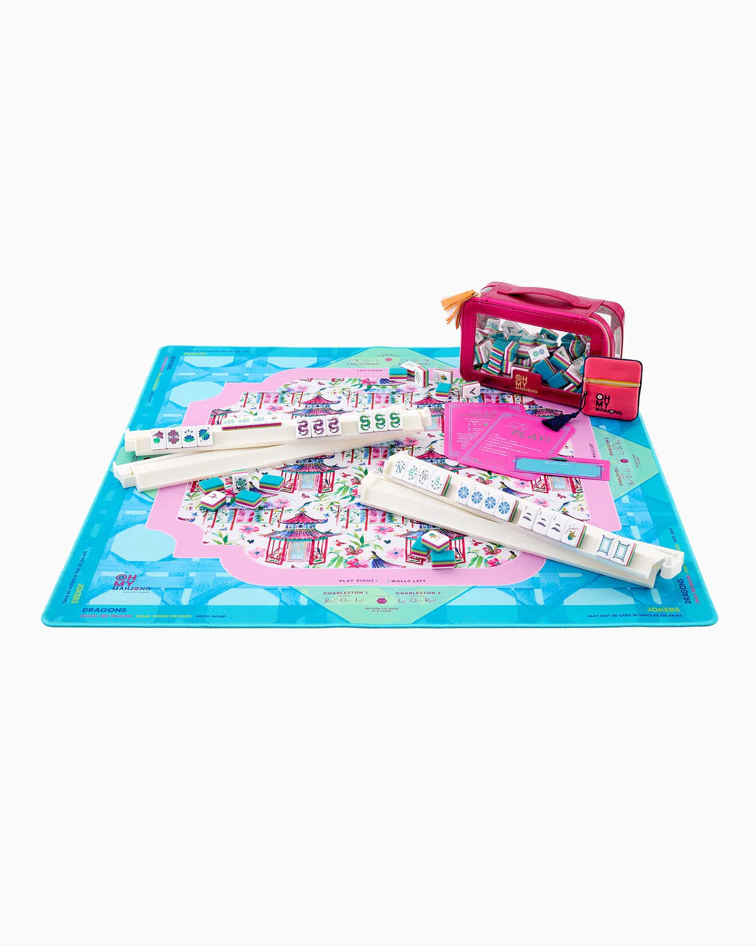 Oh My Mahjong - Mahjong Mat - Lorelei with Tube - Findlay Rowe Designs