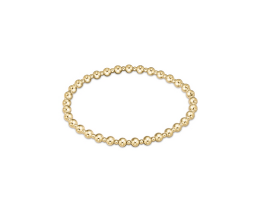 Enewton Extends - Classic Grateful Pattern 4mm Bead Bracelet - Gold - Findlay Rowe Designs