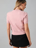 Sunday Edition - Top - Short Sleeve Sweater - French Bulldog Pink