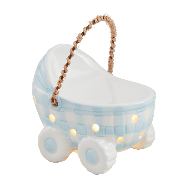 Mud Pie - Light-Up Sitter - Baby Carriage - Blue - Findlay Rowe Designs