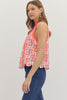 Entro - Top - Sleeveless - Scallop Hem - Coral - Findlay Rowe Designs