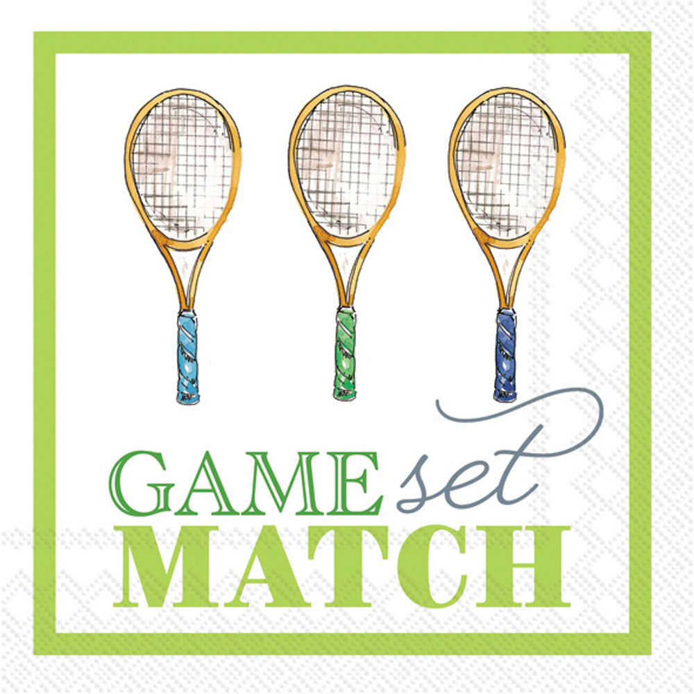 Cocktail Napkins - Game Set Match - Findlay Rowe Designs
