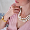 Necklace - Berry Triple Strand - Pearl - Findlay Rowe Designs