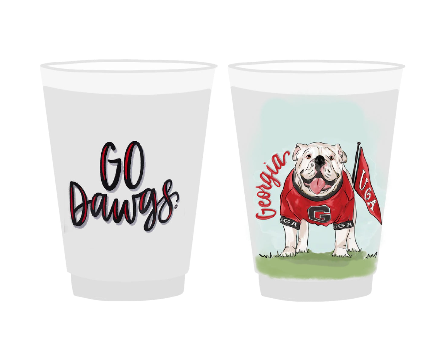Collegiate - Frosted Cups Set 8