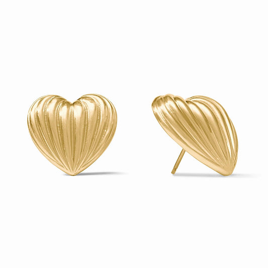 Julie Vos - Earring - Puffy Heart Statement Stud - Findlay Rowe Designs