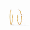 Julie Vos - Crescent Stone Hoop - Pearl - Findlay Rowe Designs