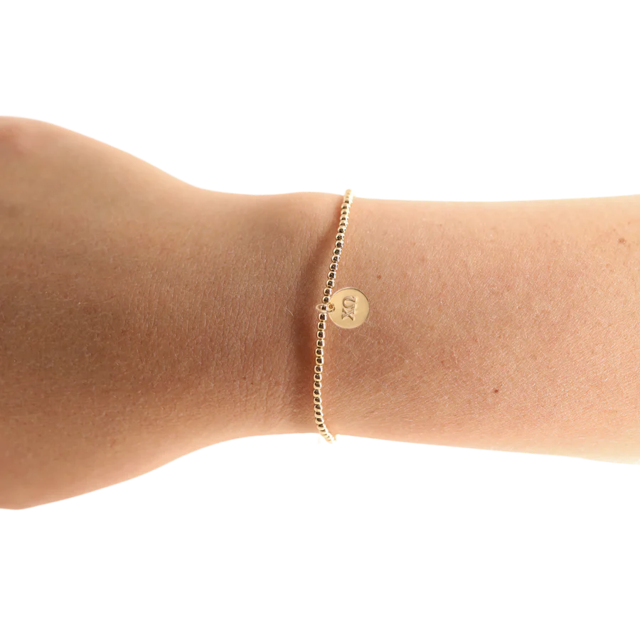 Beaded Blondes - Bracelet - Gold - Sorority Charm - Findlay Rowe Designs
