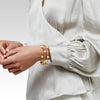Julie Vos - Bracelet - Milano Luxe Bangle - Iridescent Sapphire Blue - Medium