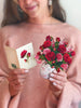 Fresh Cut Paper - Pop Up Bouquet Matching Card - Mini Blooming Roses - Findlay Rowe Designs