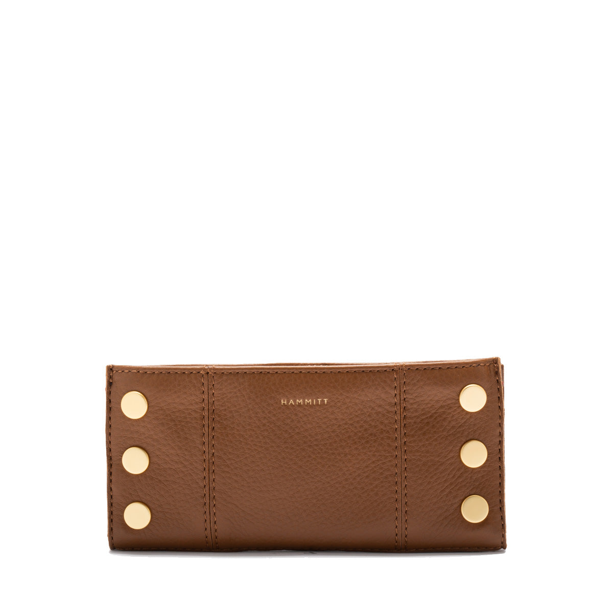 Hammitt - 110 North Wallet - Mahogany Pebble Brushed Gold - Red Zip - Findlay Rowe Designs