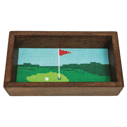 Mud Pie - Valet Tray - Needlepoint - Golf - Findlay Rowe Designs