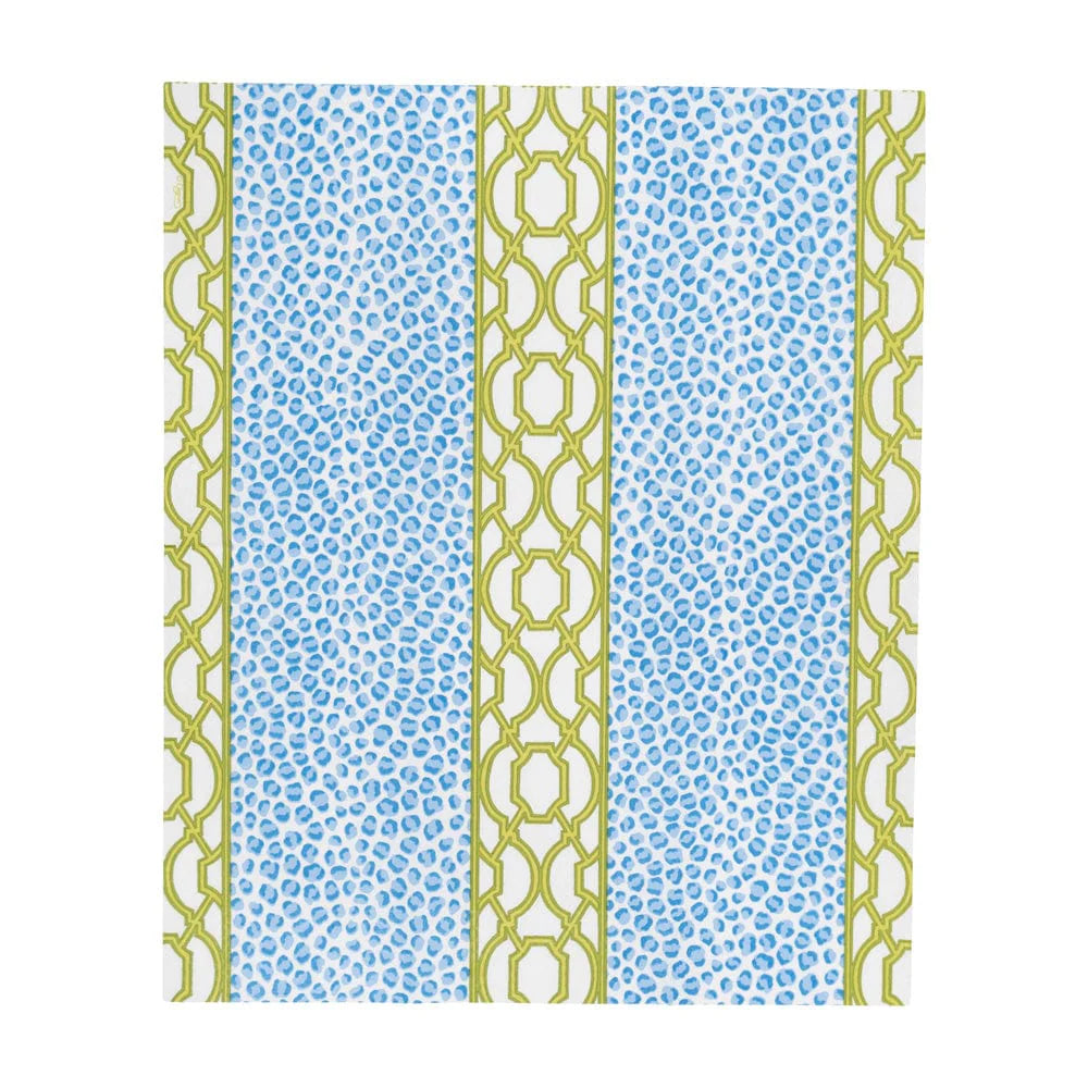 Caspari - Guest Towel Napkins - Knots And Spots - Blue  Green - Findlay Rowe Designs
