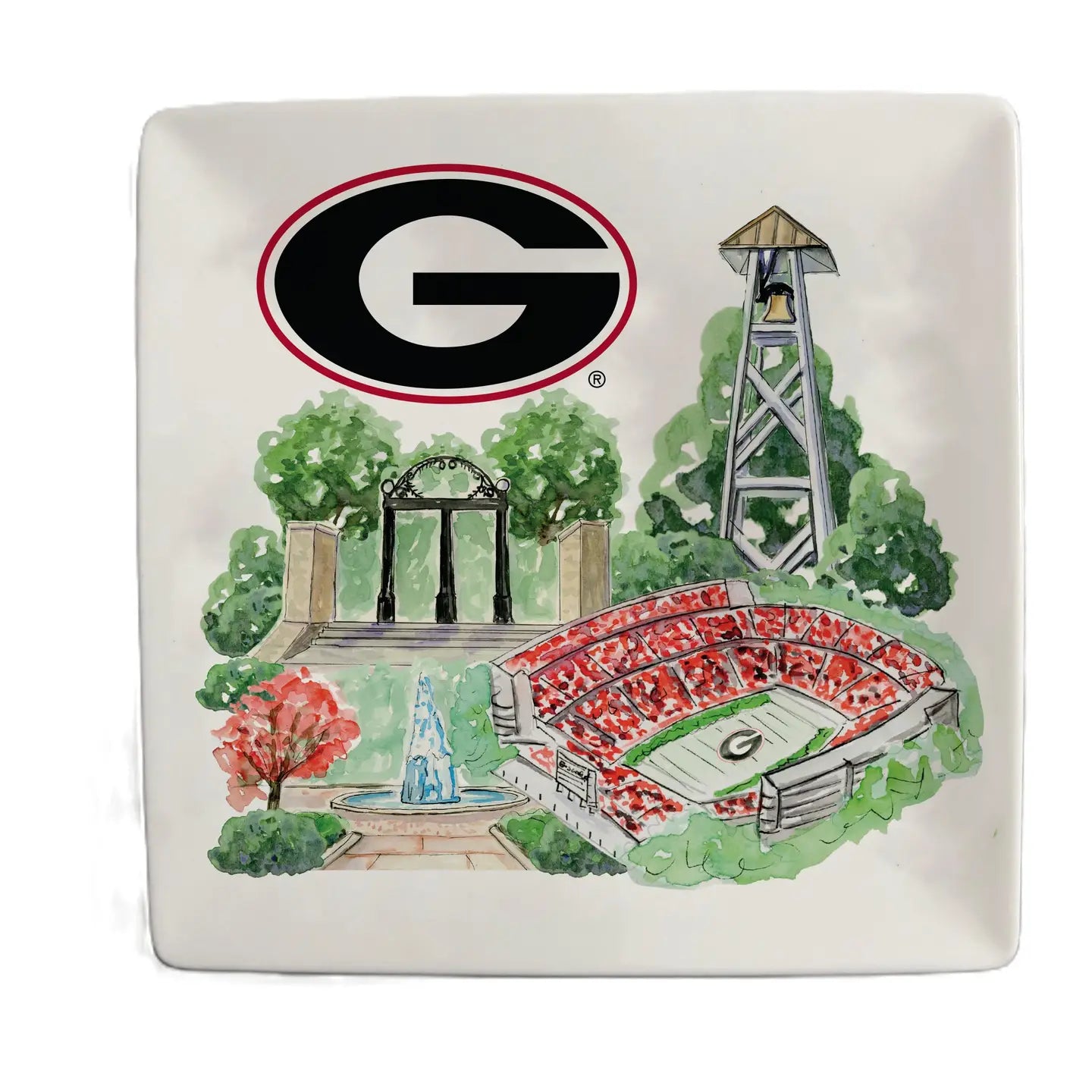 Trinket Tray - Ceramic Landmark - Collegiate