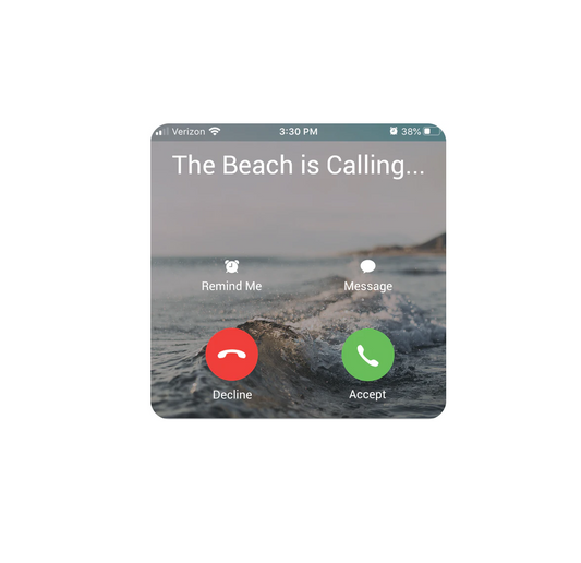 Drinks On Me Coasters - The Beach is Calling
