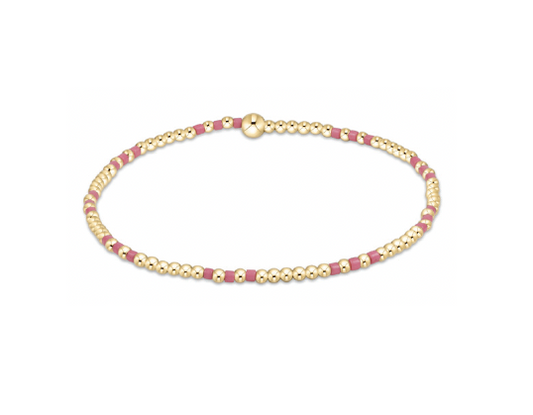 Enewton - Hope Joy Pattern 2mm Bead Bracelet - Bright Pink - Findlay Rowe Designs
