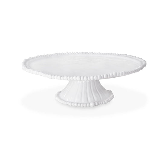 Beatriz Ball - VIDA Alegria Pedestal Cake Plate White - Findlay Rowe Designs