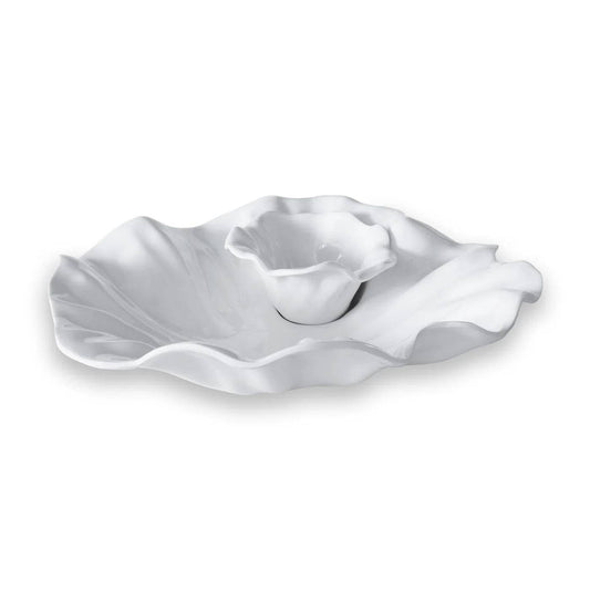 BEATRIZ - VIDA Bloom Chip and Dip - White - Findlay Rowe Designs