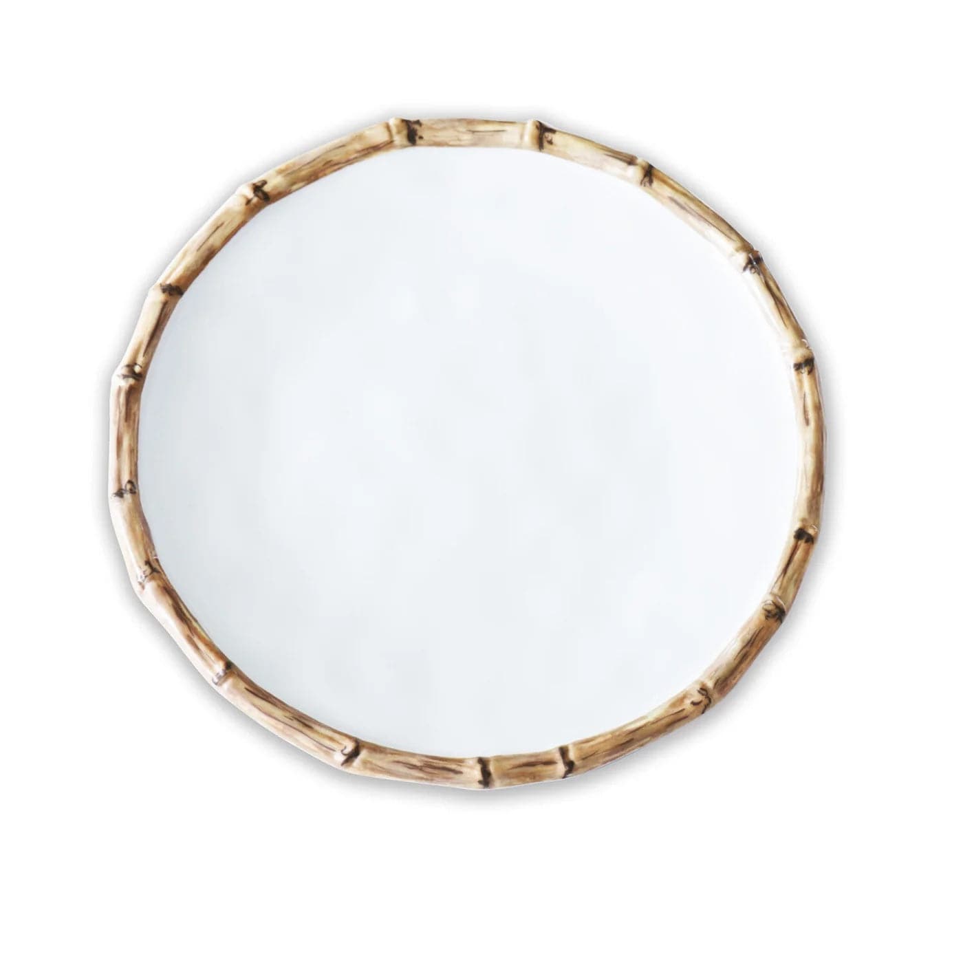 Beatriz Ball - VIDA Bamboo 9" Salad Plate (White and Natural) - Findlay Rowe Designs
