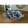 Beatriz Ball - New Orleans - Glass Blue and Gold Marble Extra-Large Centerpiece - Findlay Rowe Designs