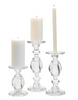 Glass Pedestal Candleholder - Findlay Rowe Designs