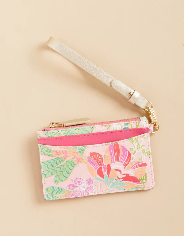 Spartina - Slimcard Coinpurse - Flamingo Pineapple - Findlay Rowe Designs