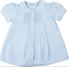 Feltman Brothers- 3Mo Blue Scalloped Trim Slip Dress