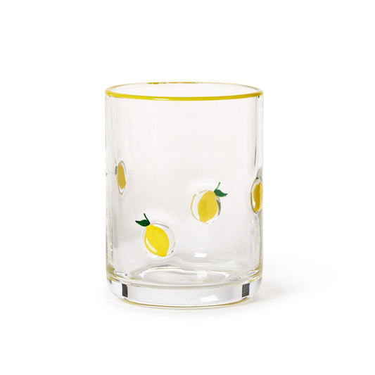 Double Old Fashion Glass - Lemon - Findlay Rowe Designs