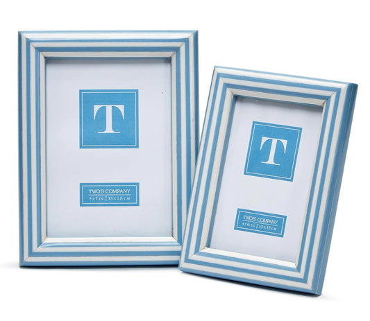 Two's Company- Costal Stripe Frame