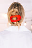 Teleties - Medium Flat Round Hair Clip - Rudolph Red - Findlay Rowe Designs