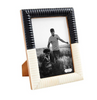 Mud Pie - Frame - Ribbed Bone Black & White 4x6/5x7 - Findlay Rowe Designs