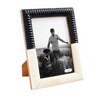 Mud Pie- Black & White Ribbed Bone Frames