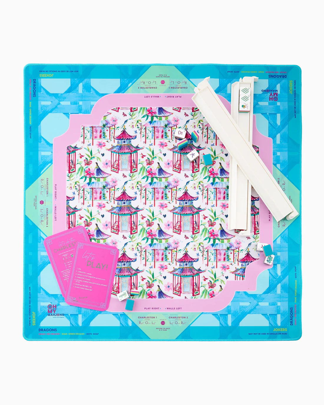Oh My Mahjong - Mahjong Mat - Lorelei with Tube - Findlay Rowe Designs