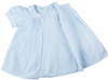 Feltman Brothers- 3Mo Blue Scalloped Trim Slip Dress