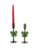 Candleholders - Taper - Holiday Bows Red or Green