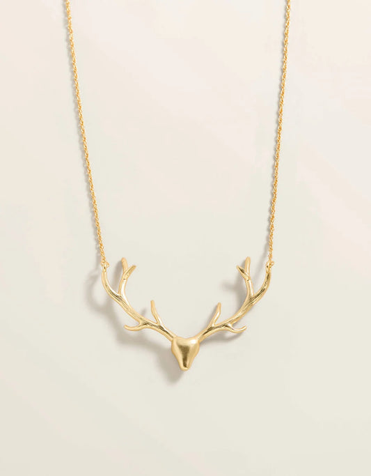 Spartina - Necklace - Antlers 18" - Gold