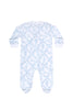 Nellapima - Bears Trellace Zipper Footie - Blue - Findlay Rowe Designs