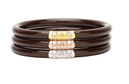 Budha Girl - All Weather Bangles® - Three Kings - CHOCOLATE - Findlay Rowe Designs