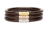 Budha Girl - All Weather Bangles® - Three Kings - CHOCOLATE - Findlay Rowe Designs