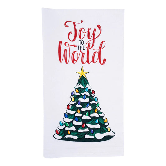 Glory Haus - Towel - Joy to the World Vintage Tree