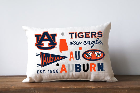 Auburn Collegiate Cluster Pillow