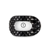Teleties - Flat Round Hair Clip - Jet Black Quilted - Medium - Findlay Rowe Designs