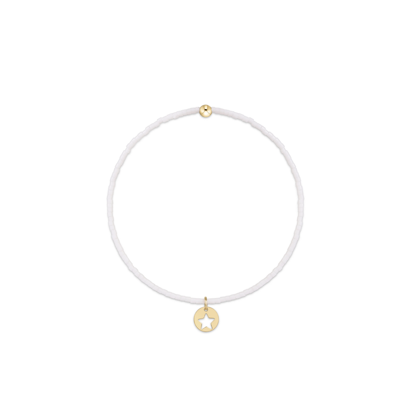 Enewton - Hope Classic Bracelet - White - Star Small Gold Disc