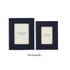 Frames - 4x6 or 5x7 - Navy Blue Suede & Gold