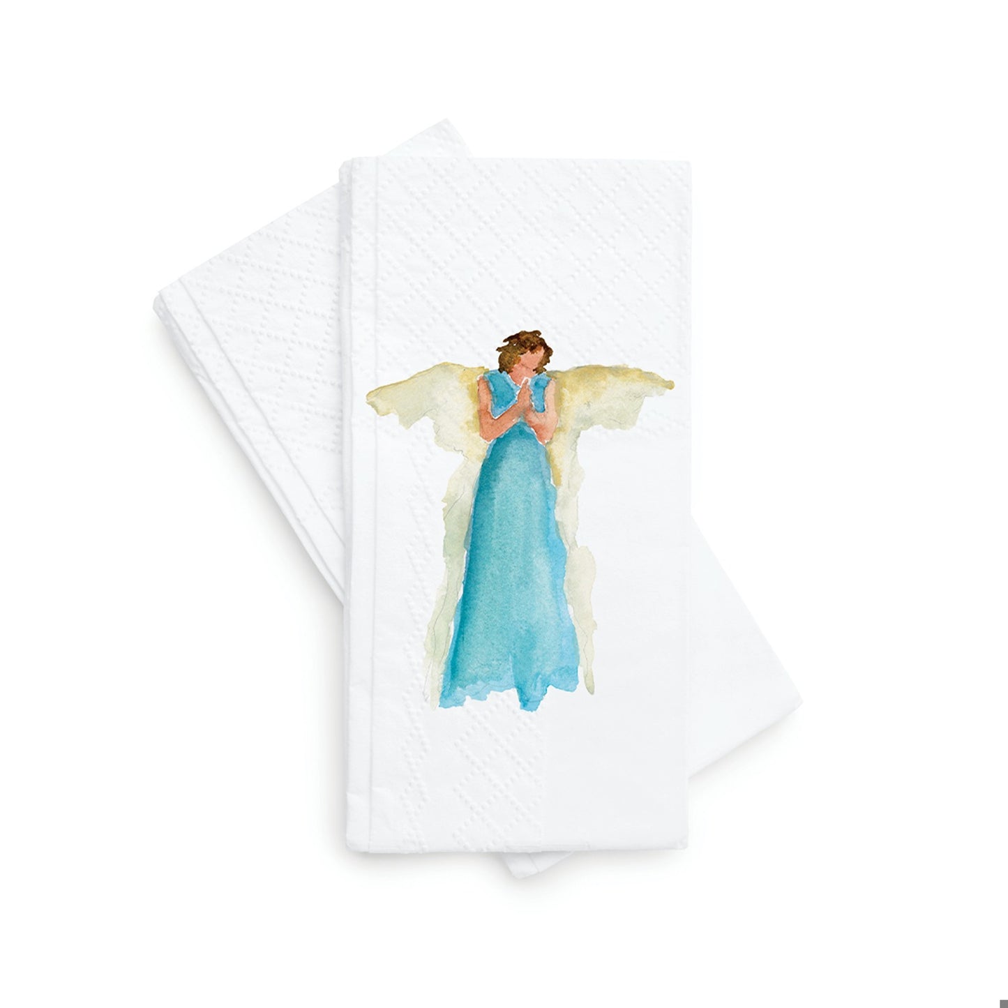 Anne Neilson - Guest Towel Napkin - Wings of Grace - Blue - Findlay Rowe Designs