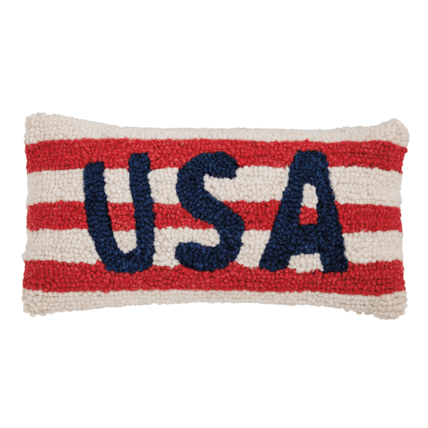Mud Pie - Pillow - Hook Wool Mini - Americana - Findlay Rowe Designs