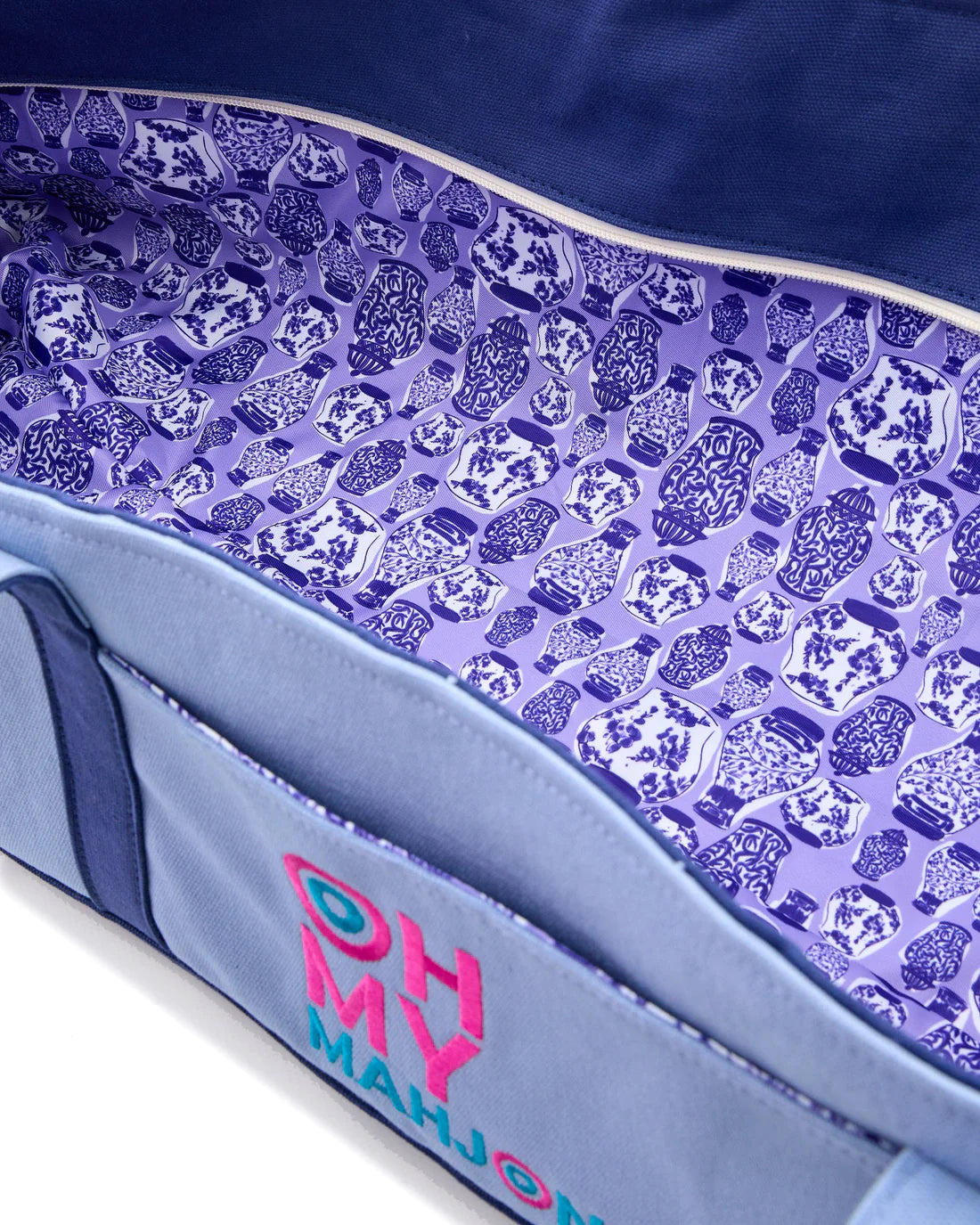 Oh My Mahjong - Mat Storage Bag - Blue - Findlay Rowe Designs