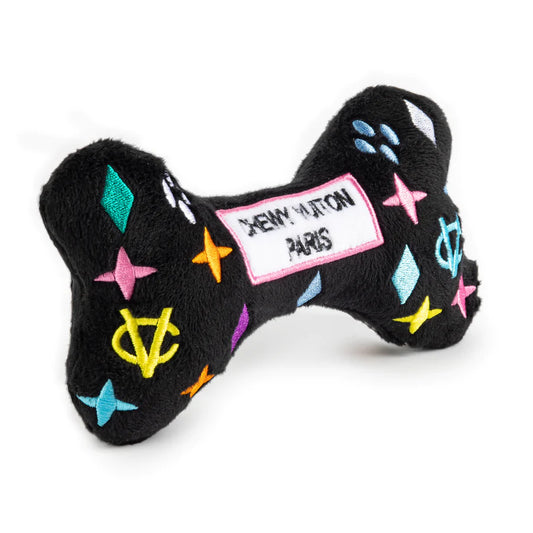 Chewy Vuiton Lg Bone Toy Black Monogram - Findlay Rowe Designs