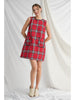 Dress - Sleeveless Red Plaid - Findlay Rowe Designs