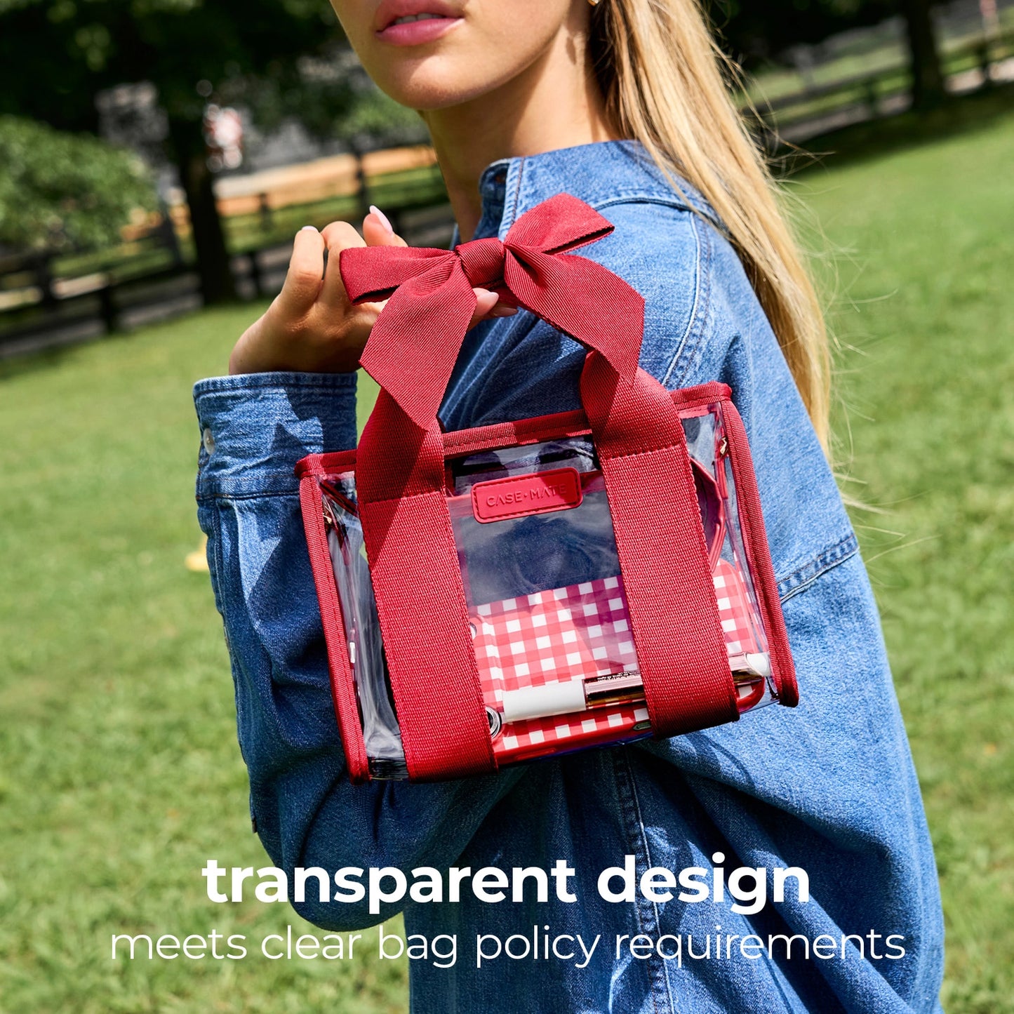Case-Mate -  Clear Stadium Bag - Bow